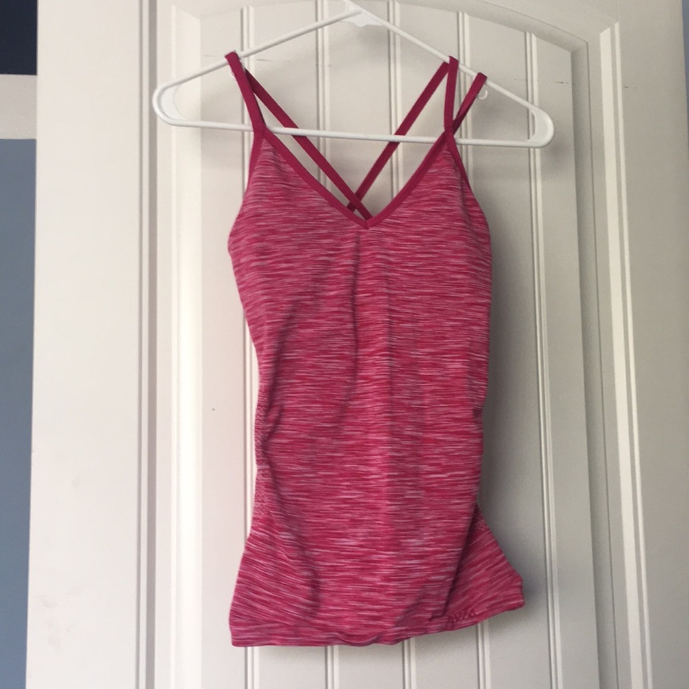 Pink workout shirt